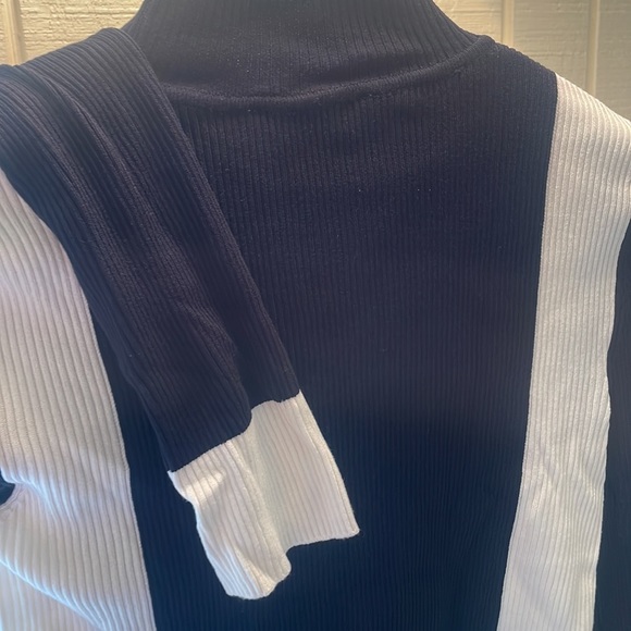 ZARA KNIT size M Navy and white - Picture 3 of 4